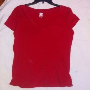 Route 66 large red top with small breast pocket